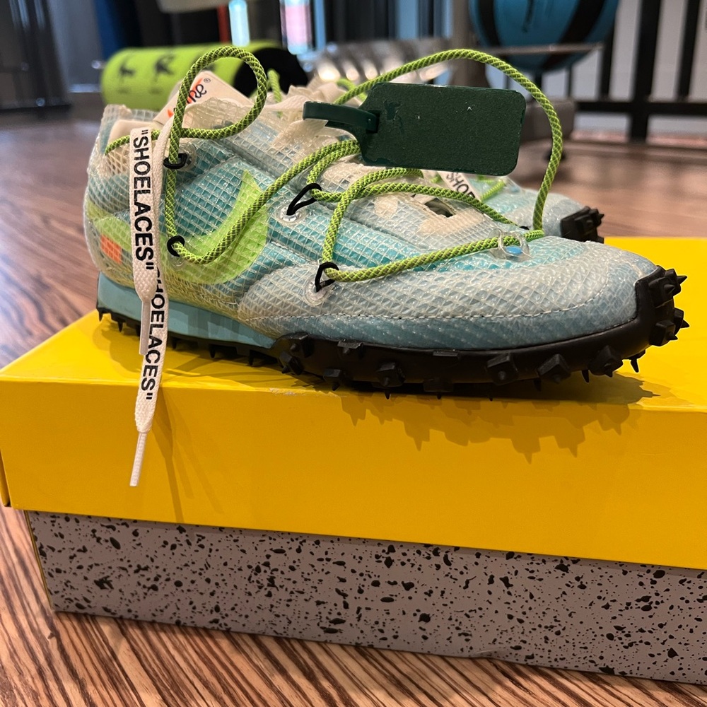 Nike X Off White sneakers-waffle racer SP Vivid Sky size 7
